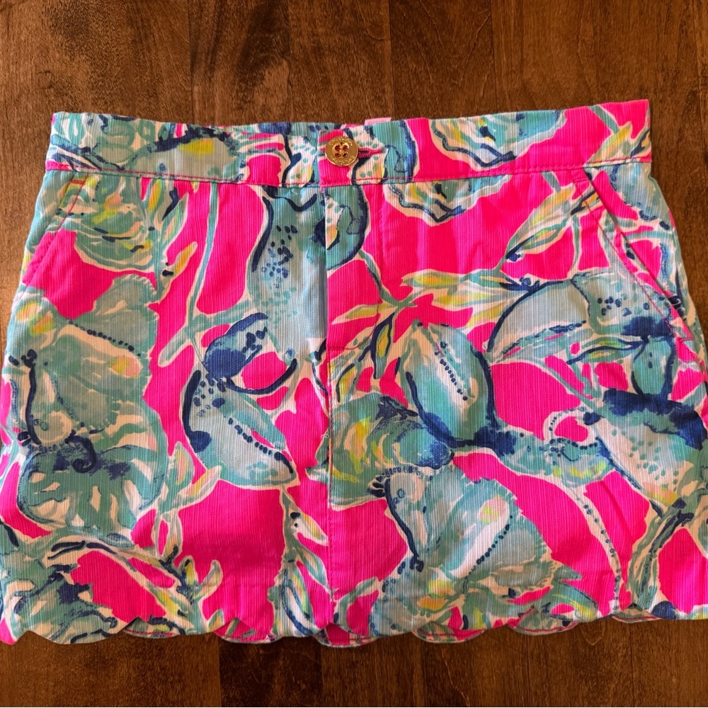 Vibrant Pink Floral Skirt